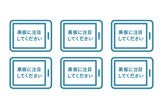 児童・生徒用のタブレットを制御可能