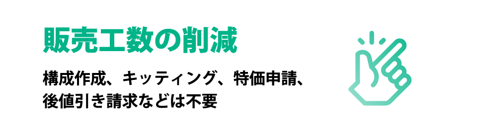 販売工数の削減