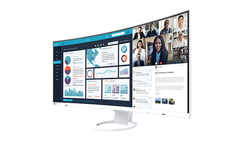 フルHDモニター約3台分のウルトラワイド曲面モニター