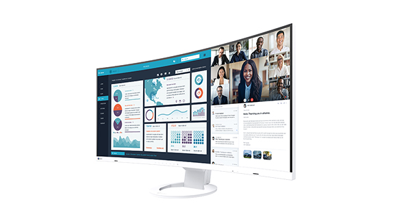 フルHDモニター約3台分のウルトラワイド曲面モニター