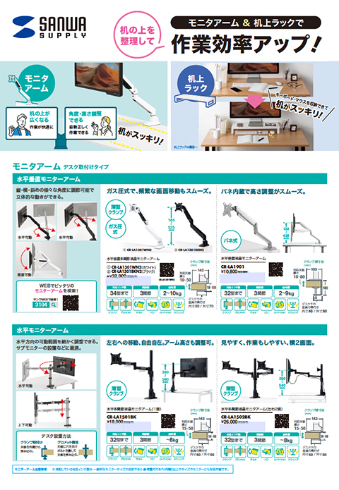 机の上を整理して作業効率をアップ