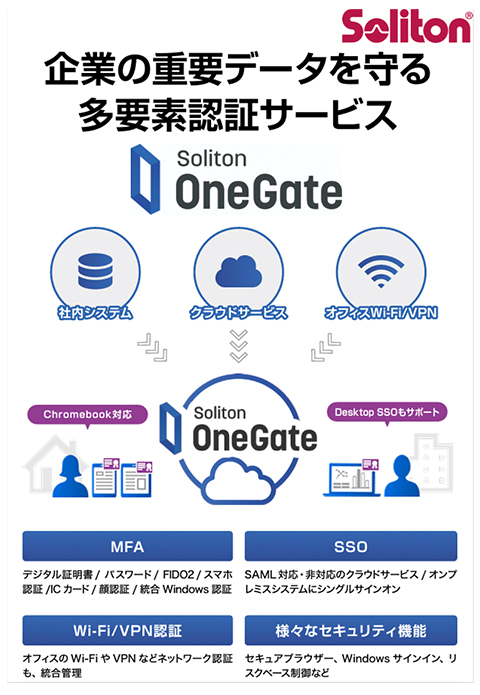 多要素認証を実現するIDaaS 紹介チラシ